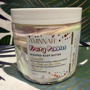 Aminnah Fruity Pebblez Whipped Body Butter 16 ounces huge jar